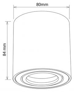 Spot MIA 1xGU10/30W/230V 84x80 mm negru BRILAGI