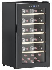 HOMCOM Frigider Vin pentru 41 de Sticle cu Temperatură Reglabilă Negru | Aosom Romania