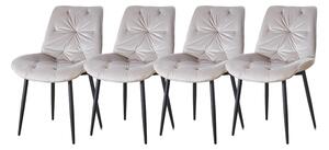 Set 4 Scaune KJC0357 Bej
