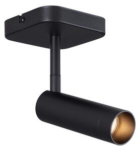 Spot modern de plafon negru rotund GU10 35mm rotativ și înclinabil - Kate