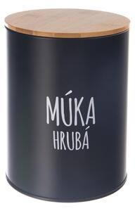 Cutie de conserve Orion pentru făină grosierăBLACK