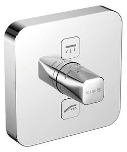 Baterie duș, Kludi, Push, pentru 2 consumatori, crom, 387110538