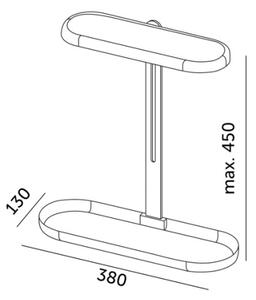 Lampă de masă LED cu reglaj al intensității pentru cultivarea plantelor VERDI, 12W, 230V, 4500K