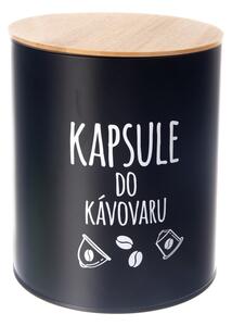 Orion Tin Box pentru capsule de cafea Negru
