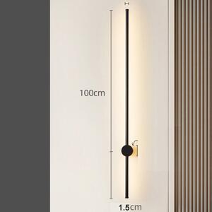 Aplica LED Slim Black lumina neutra 100 cm