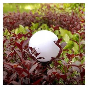 Lampă solară cu LED, 1,2 V, 6500 K, 200 mAh, diametru 10 cm, IP44, alb/negru