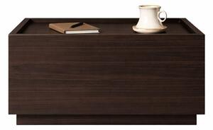 Noptiera lemn Blocka modulara 40x40x23.5 cm Black