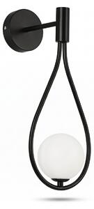 Aplica perete Tears Black 17X17X40cm