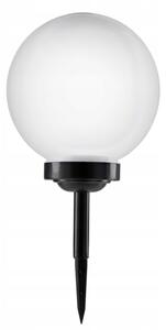 Lampă solară LED, 1,2 V, 6500 K, 200 mAh, diametru 25 cm, IP44, alb/negru