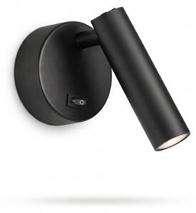 Aplica LED din metal Black cu spot directionabil