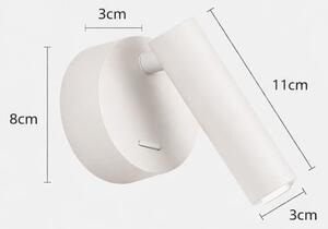 Aplica LED din metal White cu spot directionabil