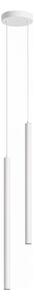 Pendul dublu minimalist cilindric – finisaj alb 30cm