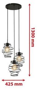 Briloner 4870-035 - Lustră pe cablu 3xE27/60W/230V