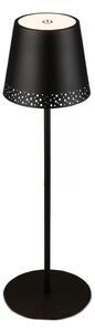 Brilo - Lampă LED de birou reîncărcabilă KIKI, cu control tactil, 2,6W/5V, IP44, 2600 mAh, neagră