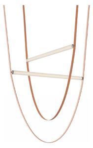 Corp de iluminat suspendat modern din piele 120 cm