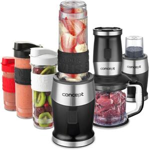 Blender multifuncțional Concept SM3390 Fresh&Nutri 700 W + 2 sticle de 570 ml + 400 ml, negru