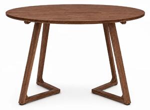 Masa rotunda dining din lemn masiv TERRA WALNUT 100x100x75 cm