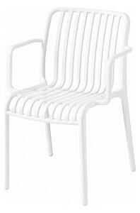 Scaun din polipropilenă pentru exterior White