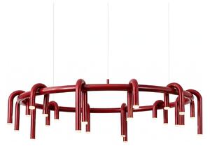 Corp de iluminat Led suspendat Tube Red 80x80x28cm