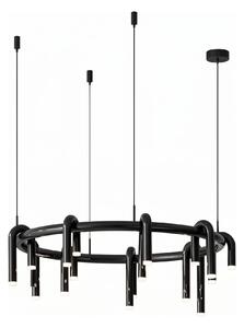 Corp de iluminat Led suspendat Tube Black 100x100 cm