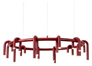 Corp de iluminat Led suspendat Tube Red 100x100 cm