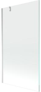 Mexen Next paravan de cadă cu un singur panou 90 x 150 cm, transparent, crom - 895-090-000-00-00-01