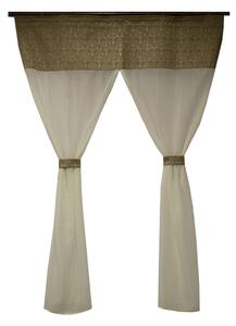 Perdea Velaria in ivoire si baroc bej, 130x170 cm