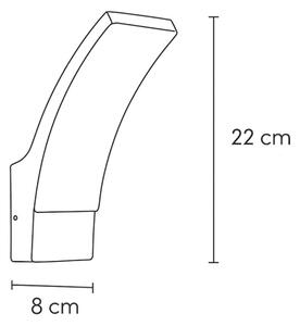 Aplică LED de exterior Brilagi ARCELO LED/9W/230V IP44