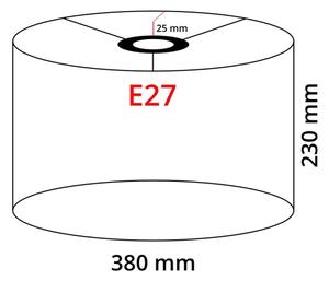 Brilagi - Lampadar CERIA 1xE27/100W/230V + 1xE14/25W alb/negru