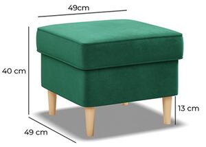 Scaun scandinav verde închis pentru fotoliu
