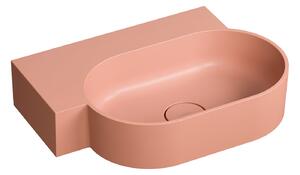Omnires Ovo M+ lavoar 55x38 cm ovale de blat roz mat OVO555UWLCO