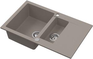 Ruvetti Signum chiuvetă din granit 79x49.5 cm bej 3001S_BE1560_W