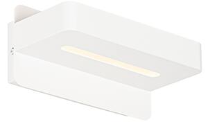 Aplică modernă albă cu LED cu USB - Ted