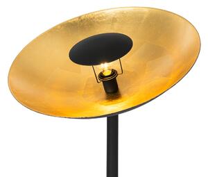 Lampa industriala neagra cu interior auriu 60 cm - Magnax
