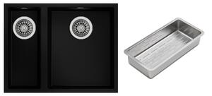 Set chiuveta Tegranit Teka Square 115260029, inserție scurgătoare Teka 40199072