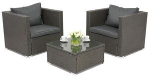Mobilier de grădină din technorattan Roma Terrace Garden Point antracit
