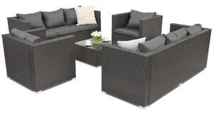 Mobilier de grădină din technorattan Roma Coffee 8 Garden Point antracit