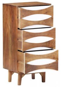 Scrin cu sertare, 43,5 x 35 x 90 cm, lemn masiv de acacia - V323542V