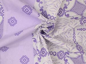 Lenjerie de bumbac PONSA violet Dimensiune lenjerie de pat: 2 buc 70 x 90 cm | 200 x 220 cm