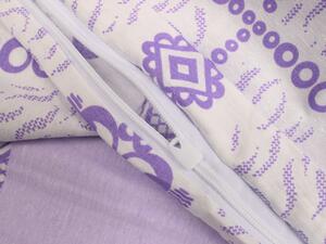 Lenjerie de bumbac PONSA violet Dimensiune lenjerie de pat: 70 x 90 cm | 140 x 220 cm