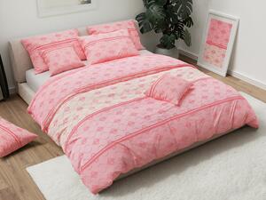Lenjerie de pat din bumbac roz ALCUDIA Dimensiune lenjerie de pat: 2 buc 70 x 90 cm | 200 x 220 cm