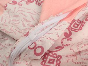 Lenjerie de pat bumbac PONSA roz Dimensiune lenjerie de pat: 2 buc 70 x 90 cm | 200 x 220 cm