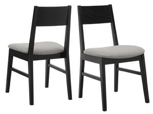 Set 2 scaune Guido Maria - Claus antracit/negru 45/54/82 cm