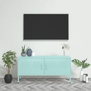 Comodă TV, verde mentă, 105x35x50 cm, oțel - V336230V