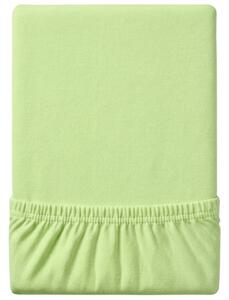 Cearsaf Jersey EXCLUSIVE verde deschis 90 x 200 cm