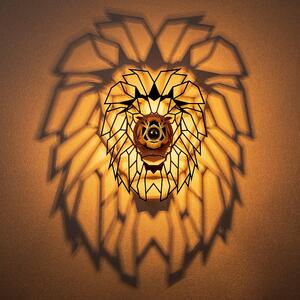 Aplica De Perete Lion, Negru, 39x12x49 cm