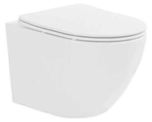 Set vas WC si bideu suspendat, Fluminia Ricci, alb
