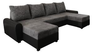 Canapea universală, gri/negru, DAKAR U