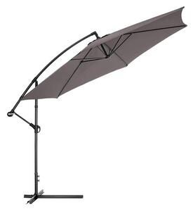 Umbrelă de soare mare, reglabilă, AVENBERG SUNNY 300, diametru 3M, gri