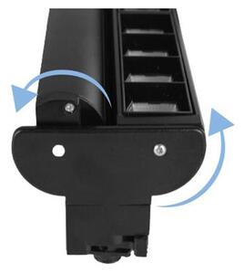 Proiector LED cu lumina neutra, 9600 lm, 2x 48W, unghi inclinare reglabil, aluminiu, rama neagra